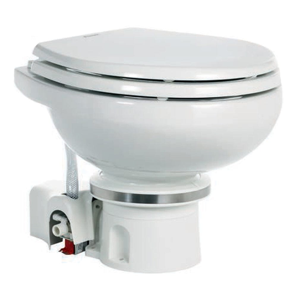Dometic MasterFlush 7120 White Electric Macerating Toilet w/Orbit Base - Fresh Water [9108824451] - The Happy Skipper