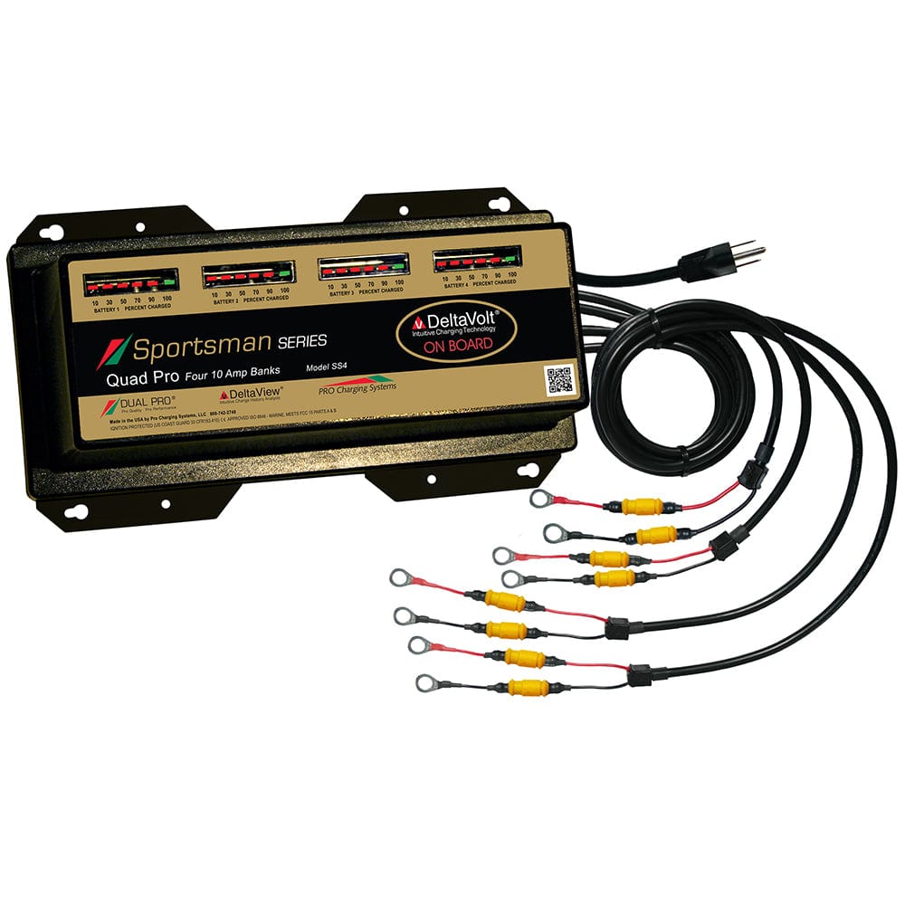 Dual Pro Sportsman Series Battery Charger - 40A - 4-10A-Banks - 12V-48V [SS4] - The Happy Skipper