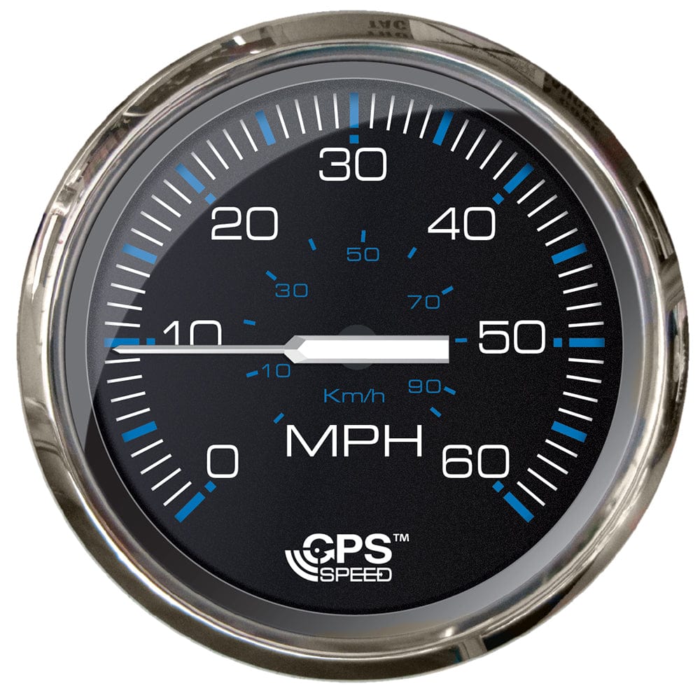 Faria Chesepeake Black 4" Studded Speedometer - 60MPH (GPS) [33749] - The Happy Skipper