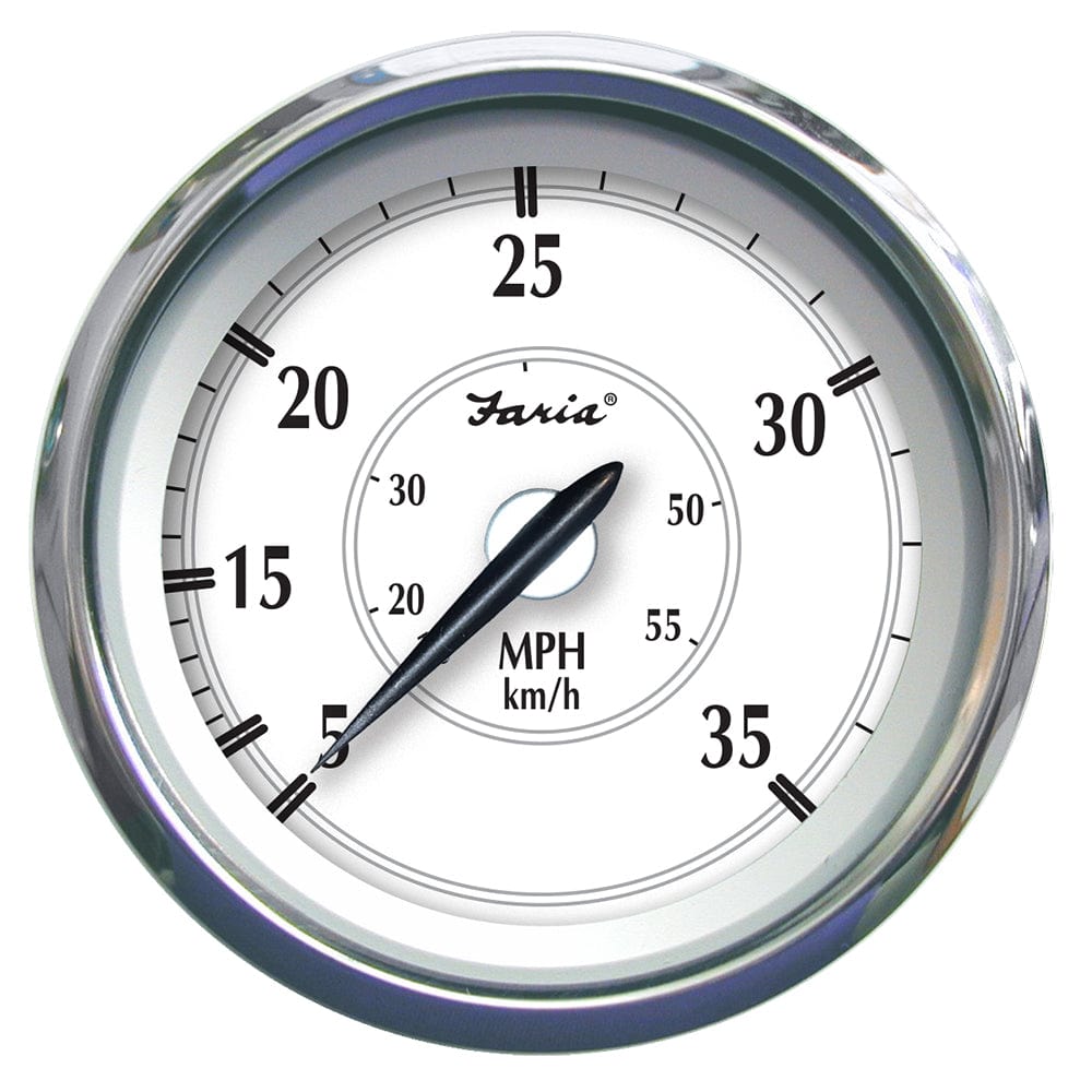 Faria Newport SS 4" Speedometer - 0 to 35 MPH [45008] - The Happy Skipper