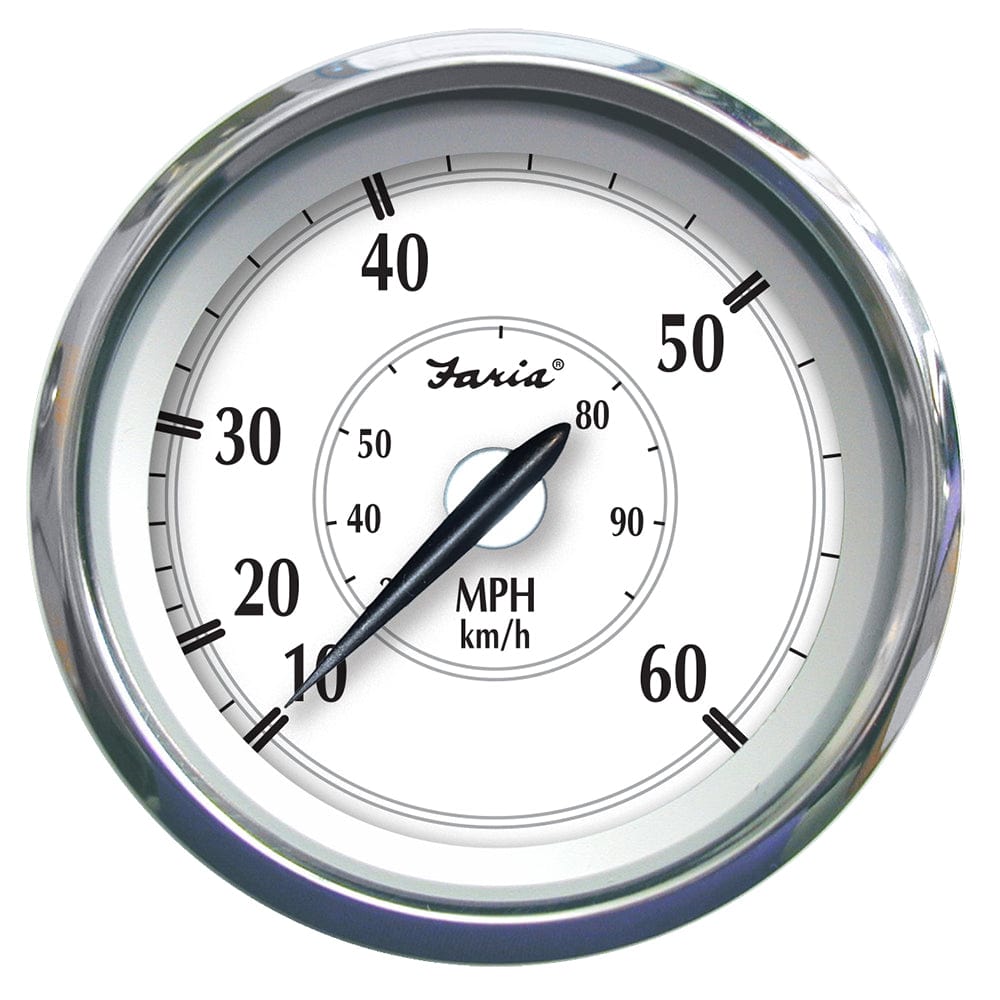 Faria Newport SS 4" Speedometer - 0 to 60 MPH [45010] - The Happy Skipper