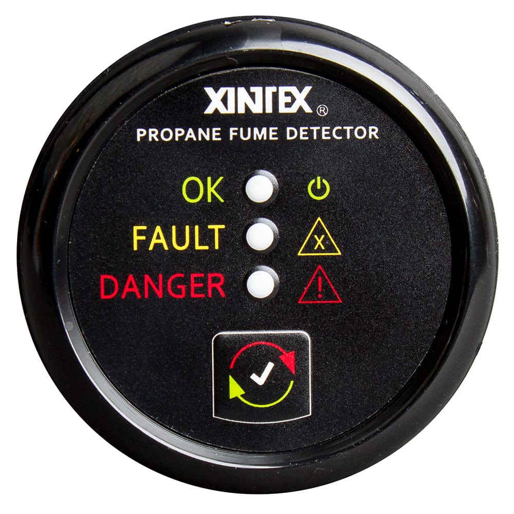Fireboy-Xintex Propane Fume Detector w/Plastic Sensor - No Solenoid Valve - Black Bezel Display [P-1B-R] - The Happy Skipper