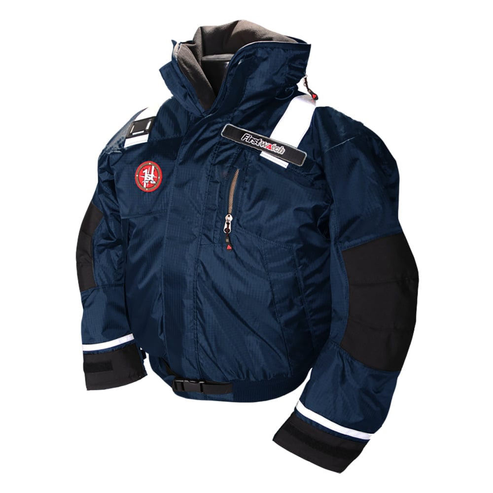 First Watch AB-1100 Flotation Bomber Jacket - Navy Blue - Small [AB-1100-PRO-NV-S] - The Happy Skipper