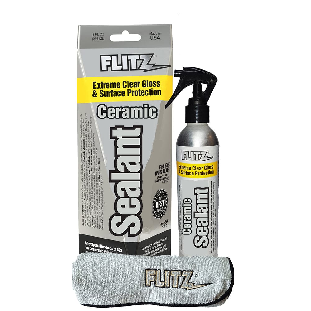 Flitz Ceramic Sealant Spray Bottle w/Microfiber Polishing Cloth - 236ml/8oz [CS 02908] - The Happy Skipper