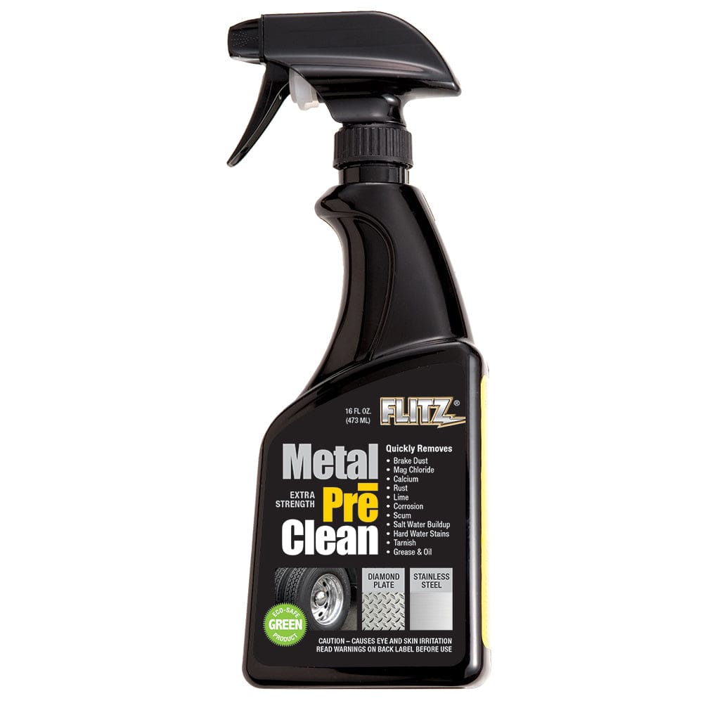 Flitz Metal Pre-Clean - All Metals Icluding Stainless Steel - 16oz Spray Bottle [AL 01706] - The Happy Skipper