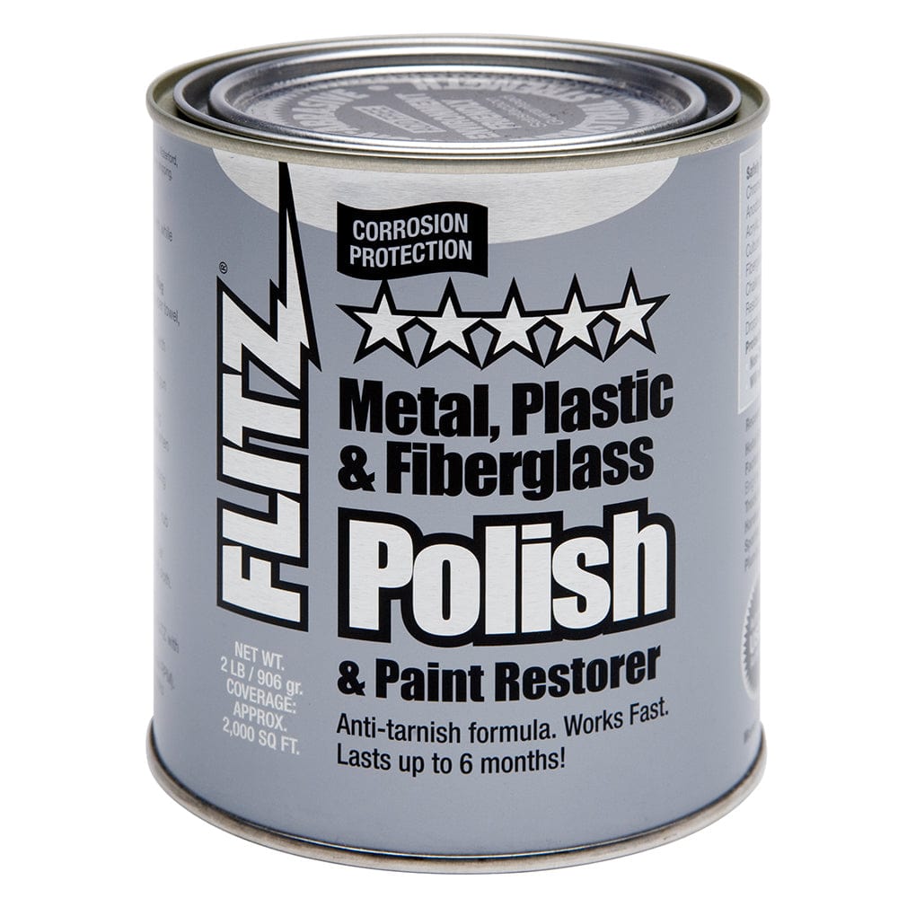Flitz Polish - Paste - 2.0 lb. Quart Can [CA 03518-6] - The Happy Skipper