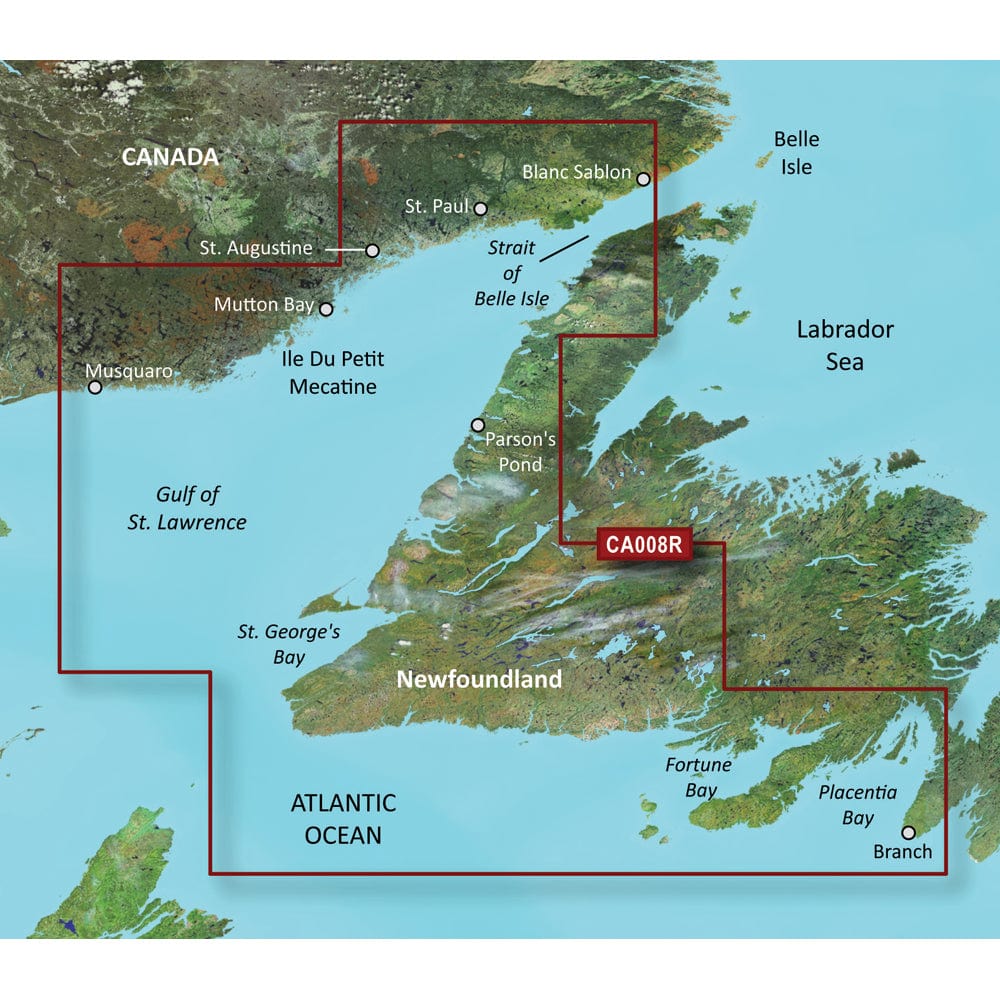 Garmin BlueChart g3 Vision HD - VCA008R - Newfoundland West - microSD/SD [010-C0694-00] - The Happy Skipper