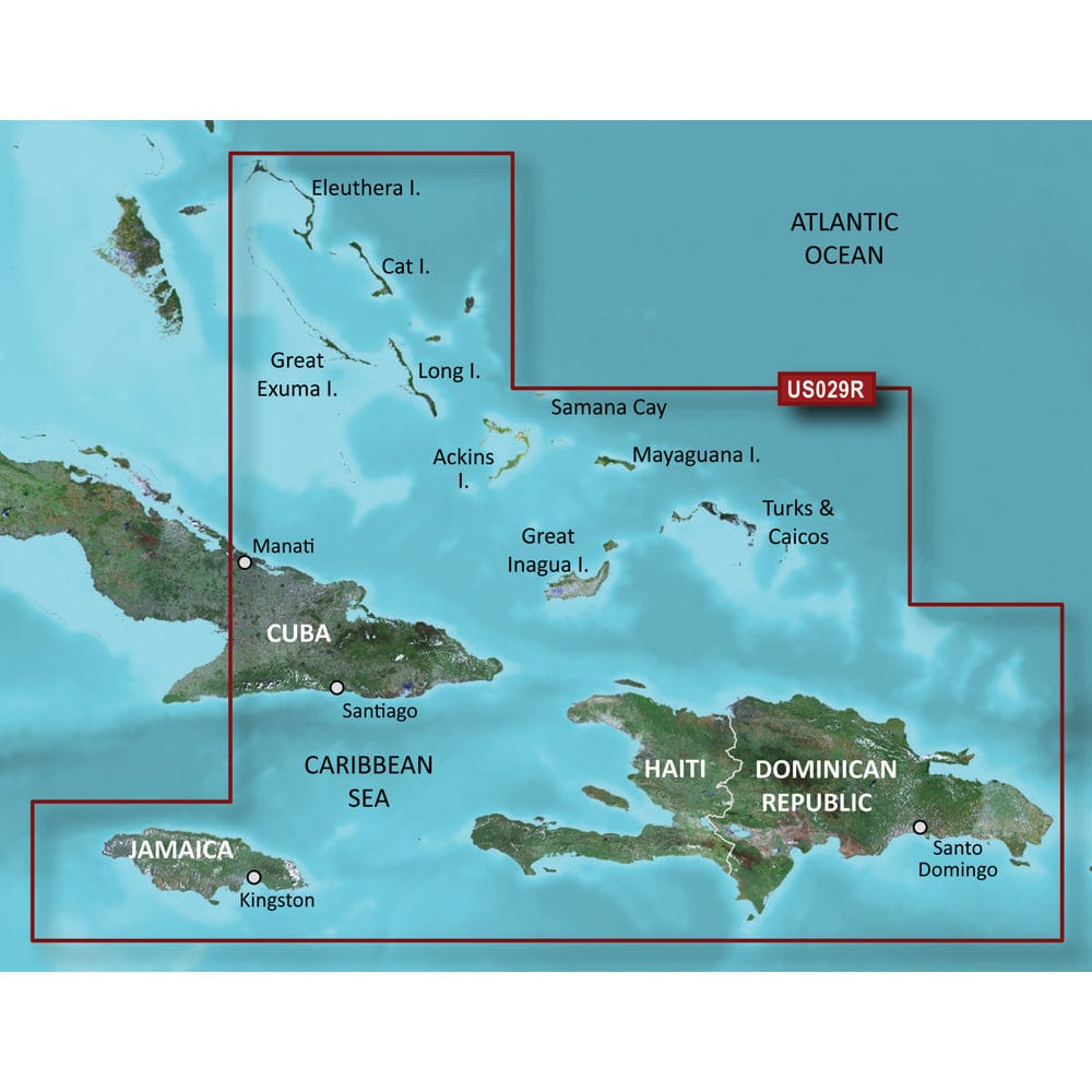 Garmin BlueChart g3 Vision HD - VUS029R - Southern Bahamas - microSD/SD [010-C0730-00] - The Happy Skipper