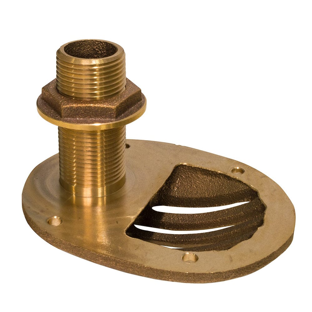 GROCO 1-1/2" Bronze Combo Scoop Thru-Hull w/Nut [STH-1500-W] - The Happy Skipper