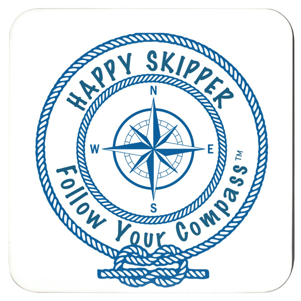 Happy Skipper™ Logo Coasters - The Happy Skipper
