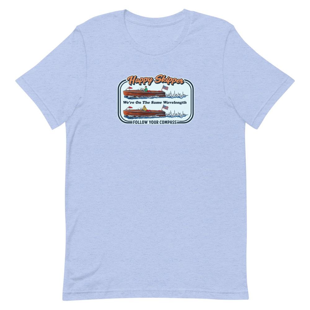 Happy Skipper™ We're on the Same Wavelength Short Sleeve Unisex T-Shirt - The Happy Skipper