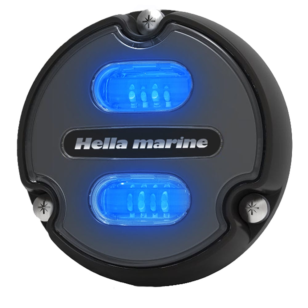 Hella Marine Apelo A1 Blue White Underwater Light - 1800 Lumens - Black Housing - Charcoal Lens [016145-001] - The Happy Skipper