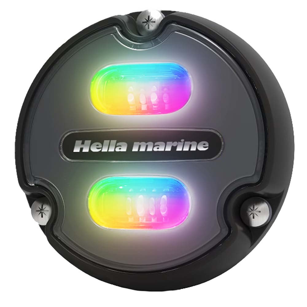 Hella Marine Apelo A1 RGB Underwater Light - 1800 Lumens - Black Housing - Charcoal Lens [016146-001] - The Happy Skipper