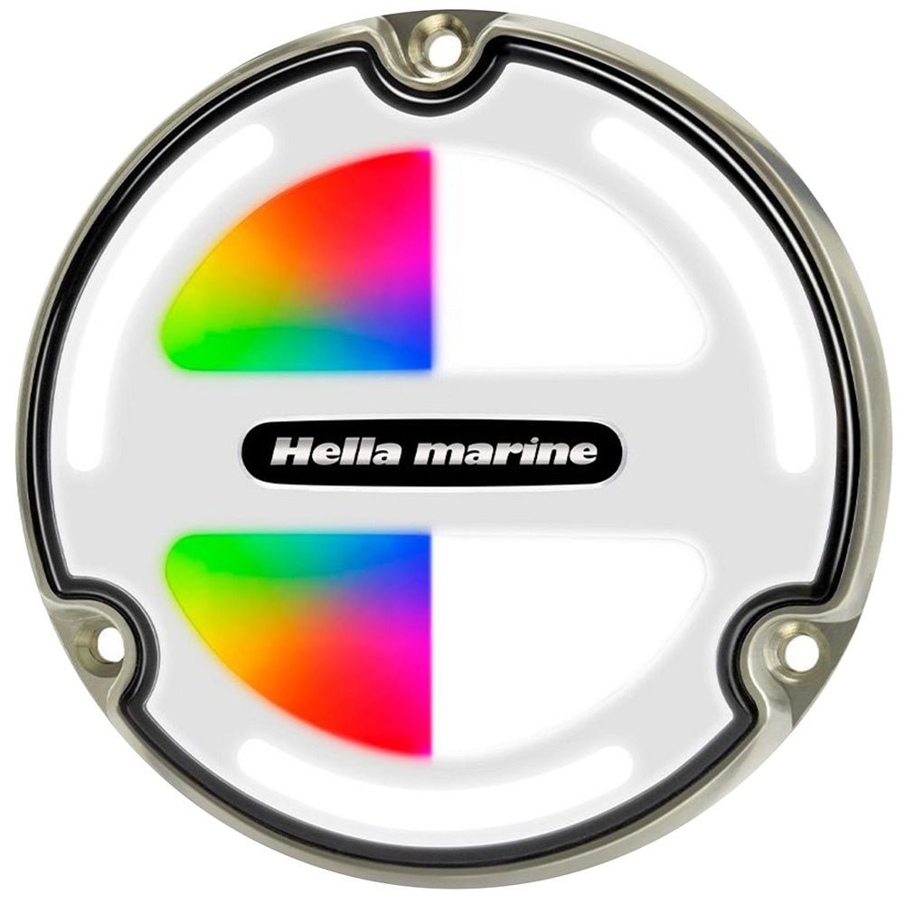 Hella Marine Apelo A3 RGBW Underwater Light - Bronze - White Lens [016831001] - The Happy Skipper