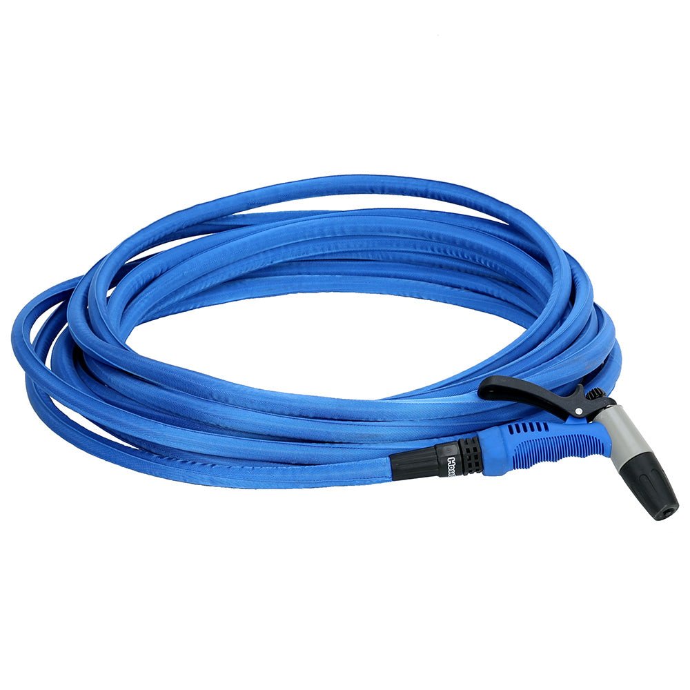 HoseCoil 50 Blue Flexible Hose Kit with Rubber Tip Nozzle [HF50K] - The Happy Skipper