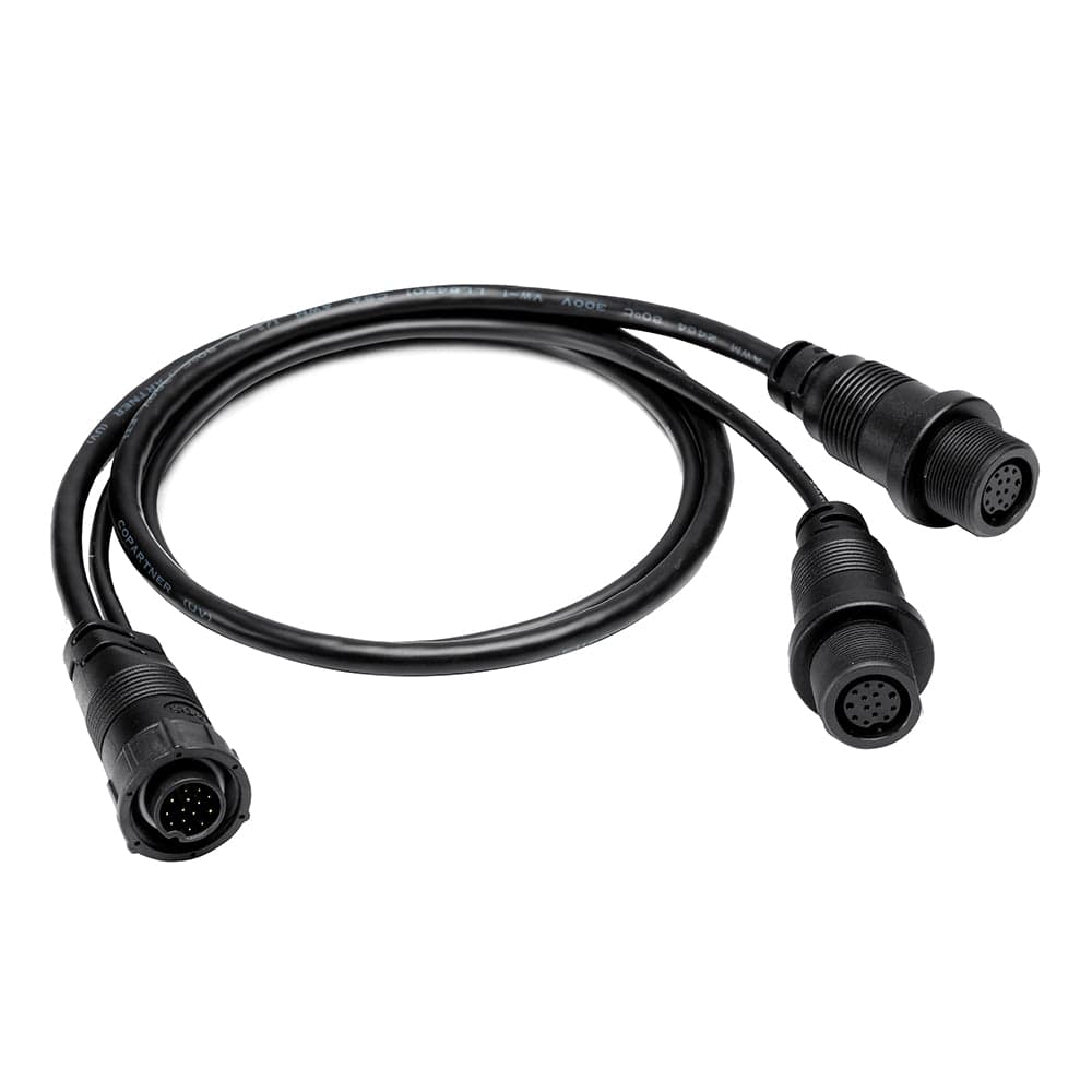 Humminbird 14 M SILR Y - SOLIX/APEX Side Imaging Left-Right Splitter Cable [720112-1] - The Happy Skipper
