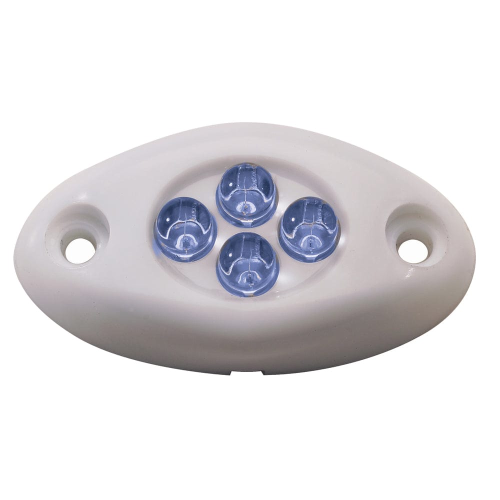 Innovative Lighting Courtesy Light - 4 LED Surface Mount - Blue LED/White Case [004-2100-7] - The Happy Skipper