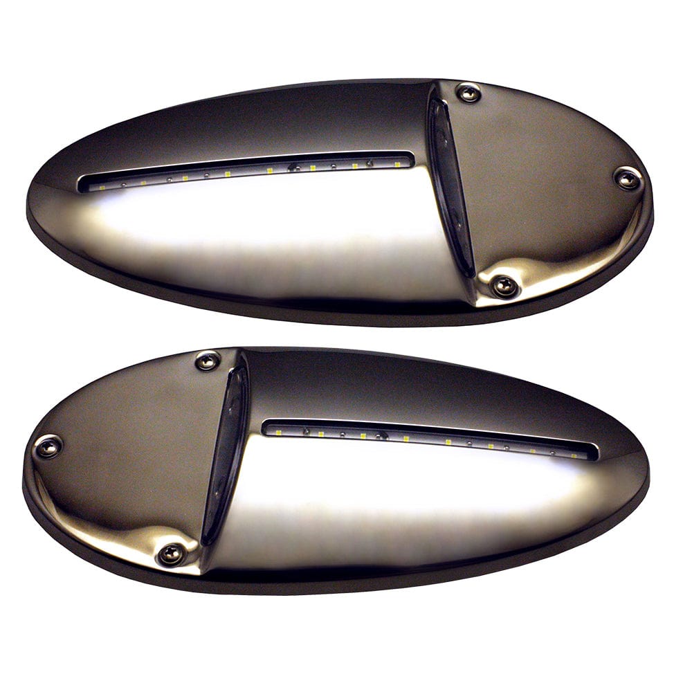 Innovative Lighting LED Docking Light- Mirrored Stainless Steel - Pair [585-0220-7] - The Happy Skipper