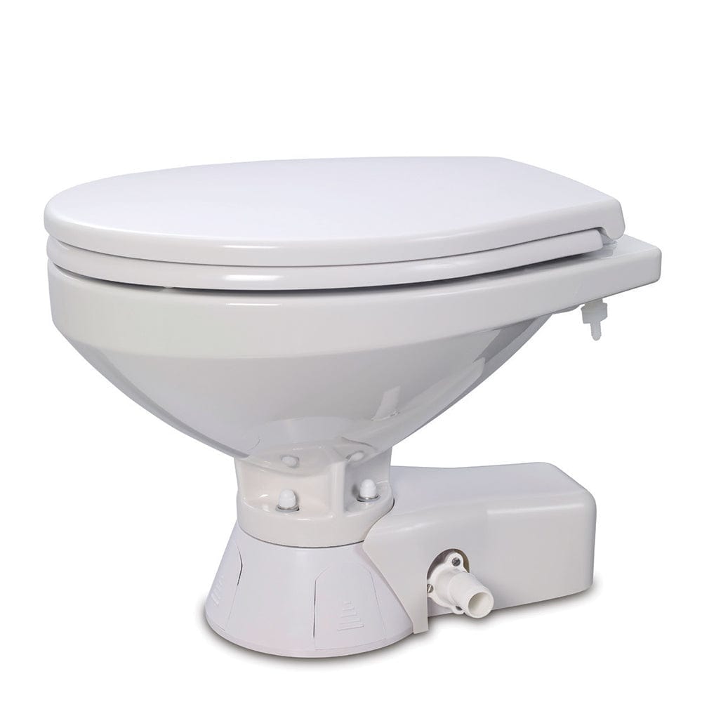 Jabsco Quiet Flush Raw Water Toilet - Compact Bowl - 12V [37245-3092] - The Happy Skipper