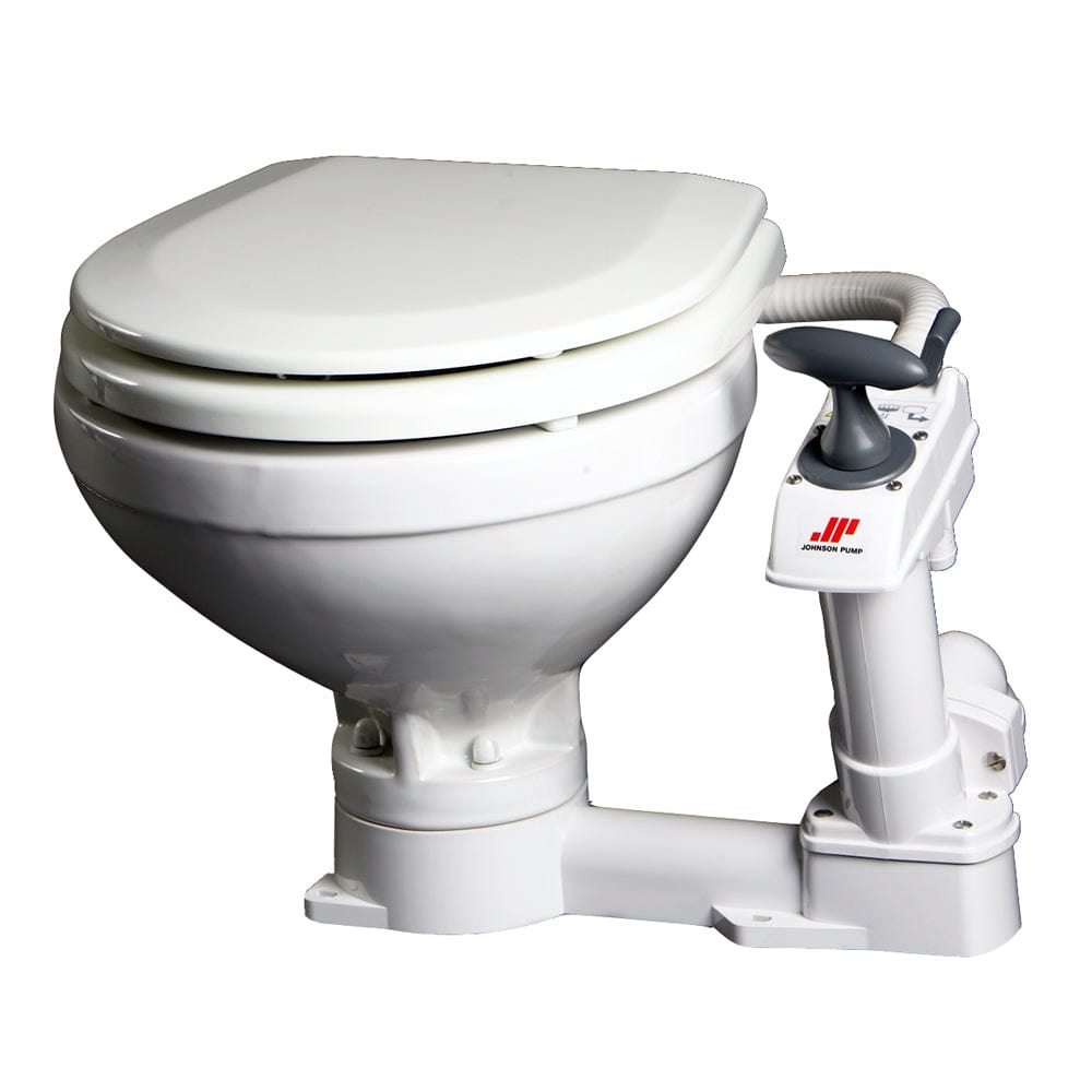 Johnson Pump Compact Manual Toilet [80-47229-01] - The Happy Skipper