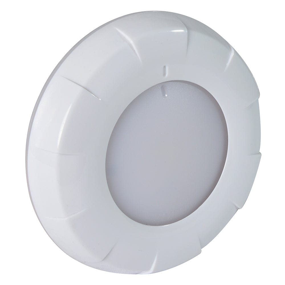 Lumitec Aurora LED Dome Light - White Finish - White/Red Dimming [101076] - The Happy Skipper