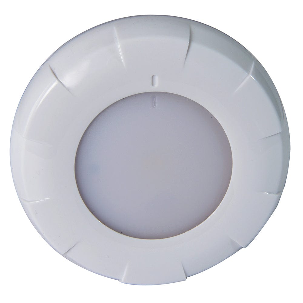 Lumitec Aurora LED Dome Light - White Finish - White/Red Dimming [101076] - The Happy Skipper