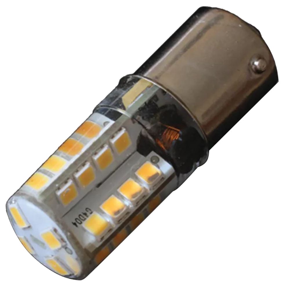 Lunasea BA15S Silicone Encapsulated LED Light Bulb - 10-30VDC - 190 Lumen - Warm White [LLB-22KW-21-00] - The Happy Skipper