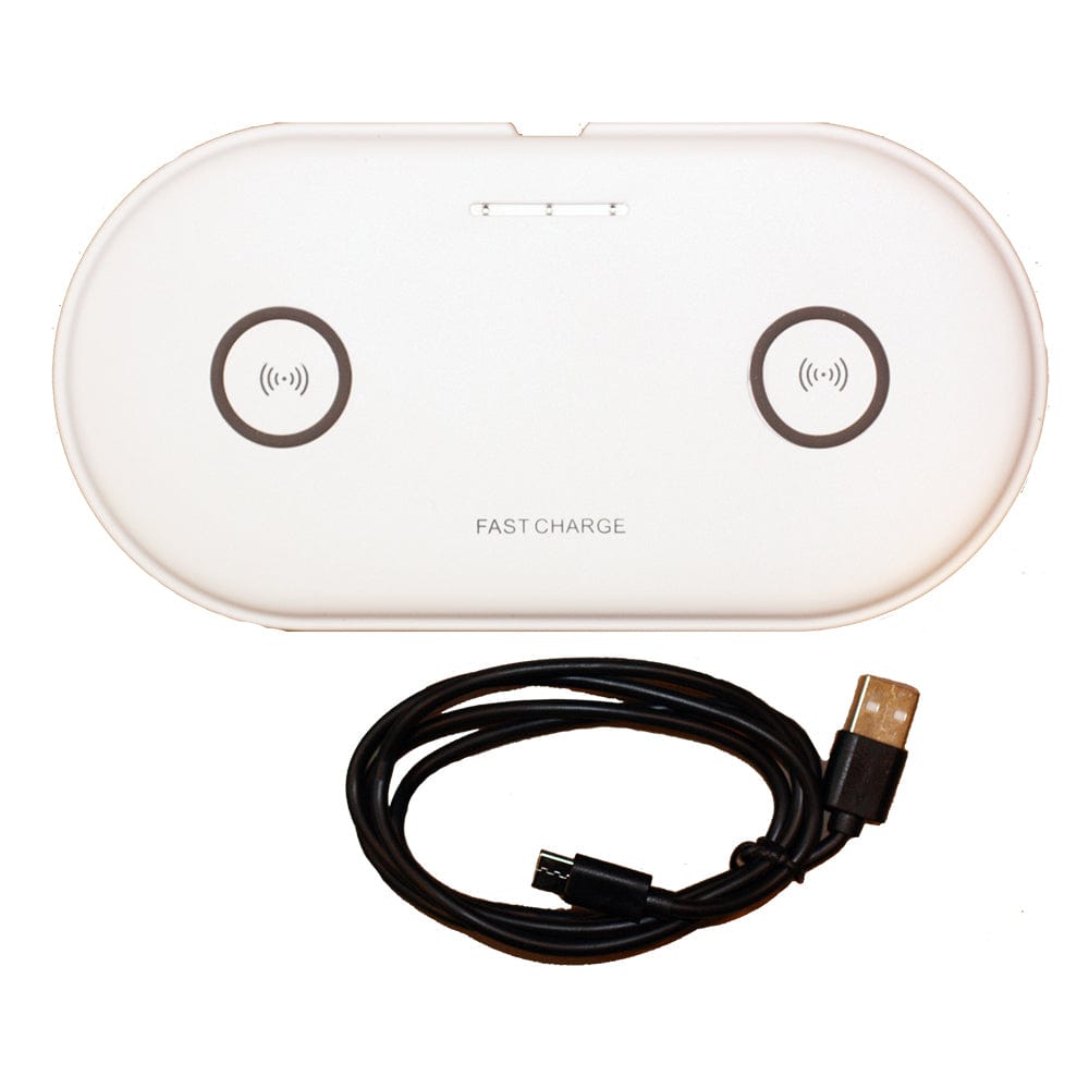 Lunasea Dual Qi Charge Pad - USB Powered (Power Supply Not Included) [LLB-63AU-01-00] - The Happy Skipper