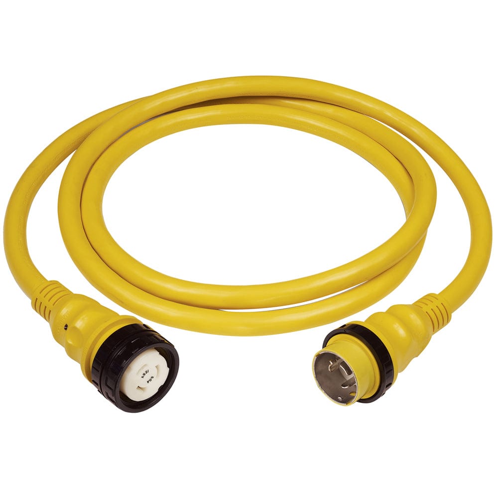 Marinco 50A 125V Shore Power Cable - 50' - Yellow [6153SPP] - The Happy Skipper