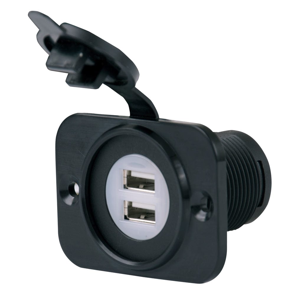 Marinco SeaLink Deluxe Dual USB Charger Receptacle [12VDUSB] - The Happy Skipper