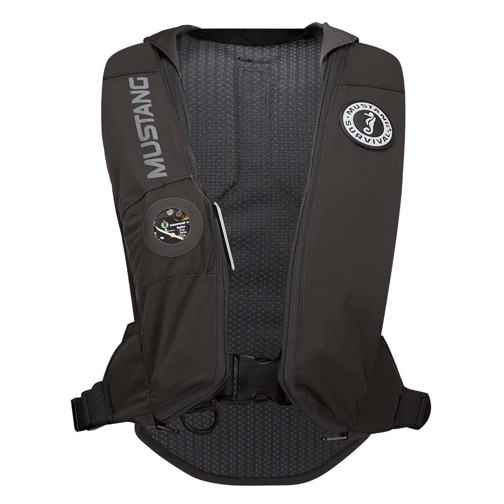 Mustang Elite 28 Hydrostatic Inflatable PFD - Black - Automatic/Manual [MD5183-13-0-202] - The Happy Skipper