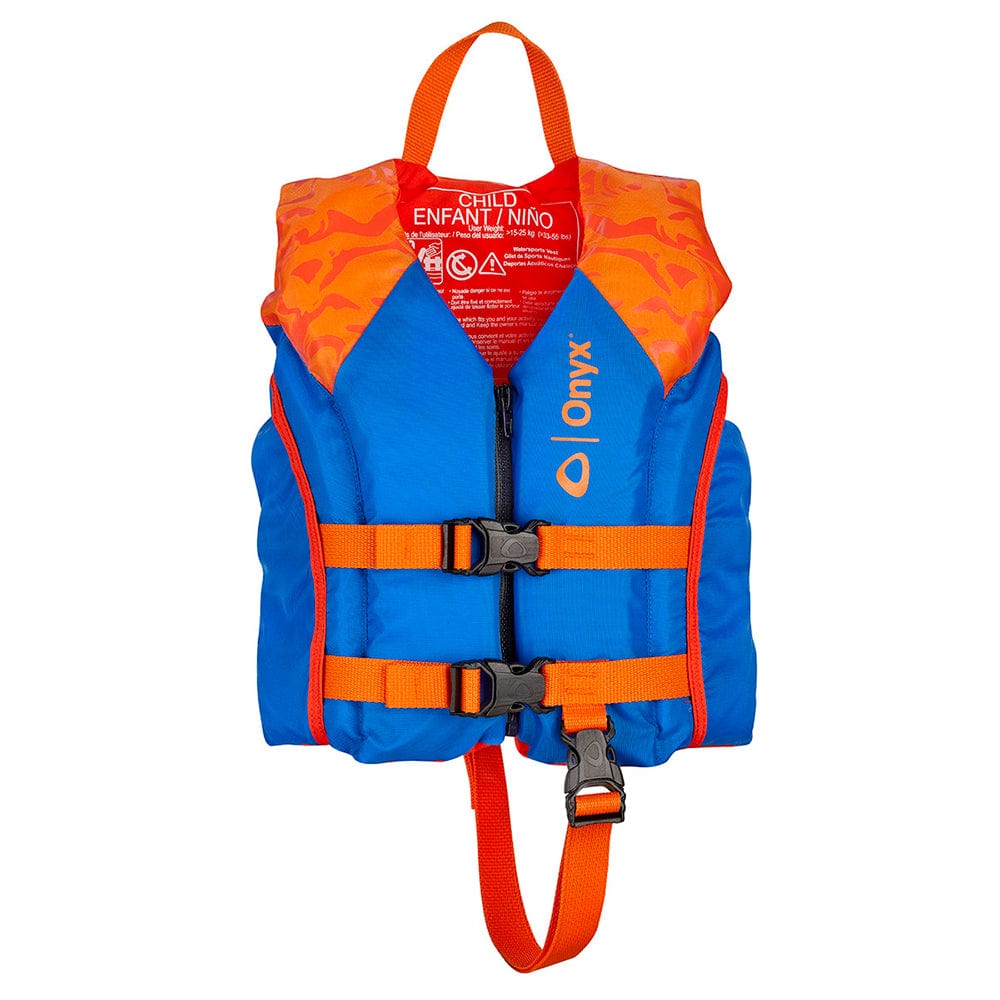 Onyx Shoal All Adventure Child Paddle Water Sports Life Jacket - Orange [121000-200-001-21] - The Happy Skipper