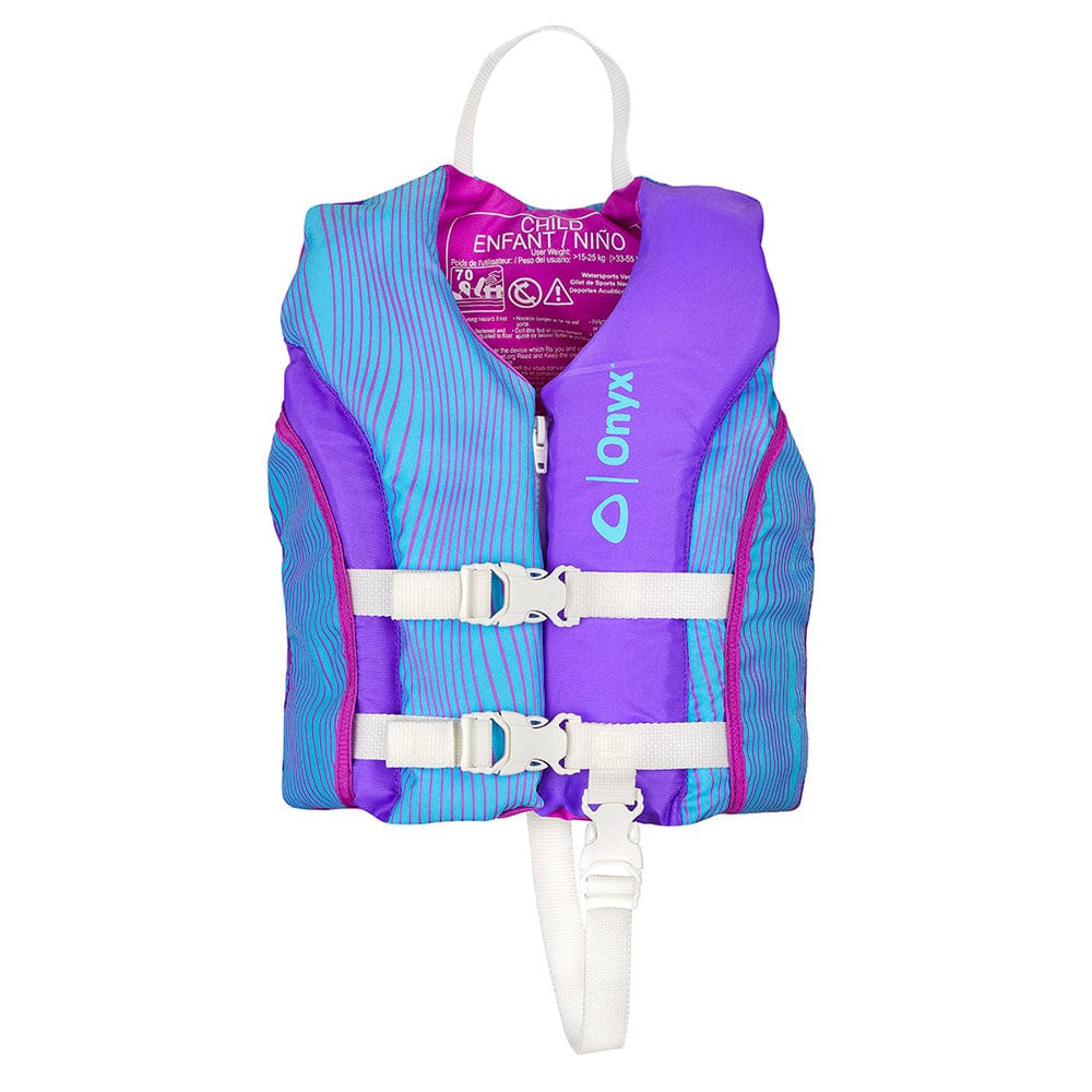 Onyx Shoal All Adventure Child Paddle Water Sports Life Jacket - Purple [121000-600-001-21] - The Happy Skipper