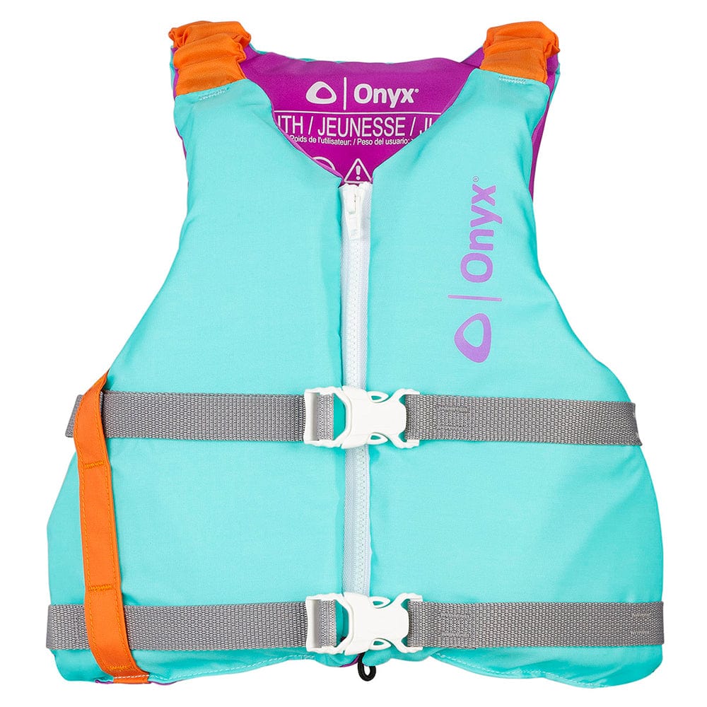 Onyx Youth Universal Paddle Vest - Aqua [121900-505-002-21] - The Happy Skipper