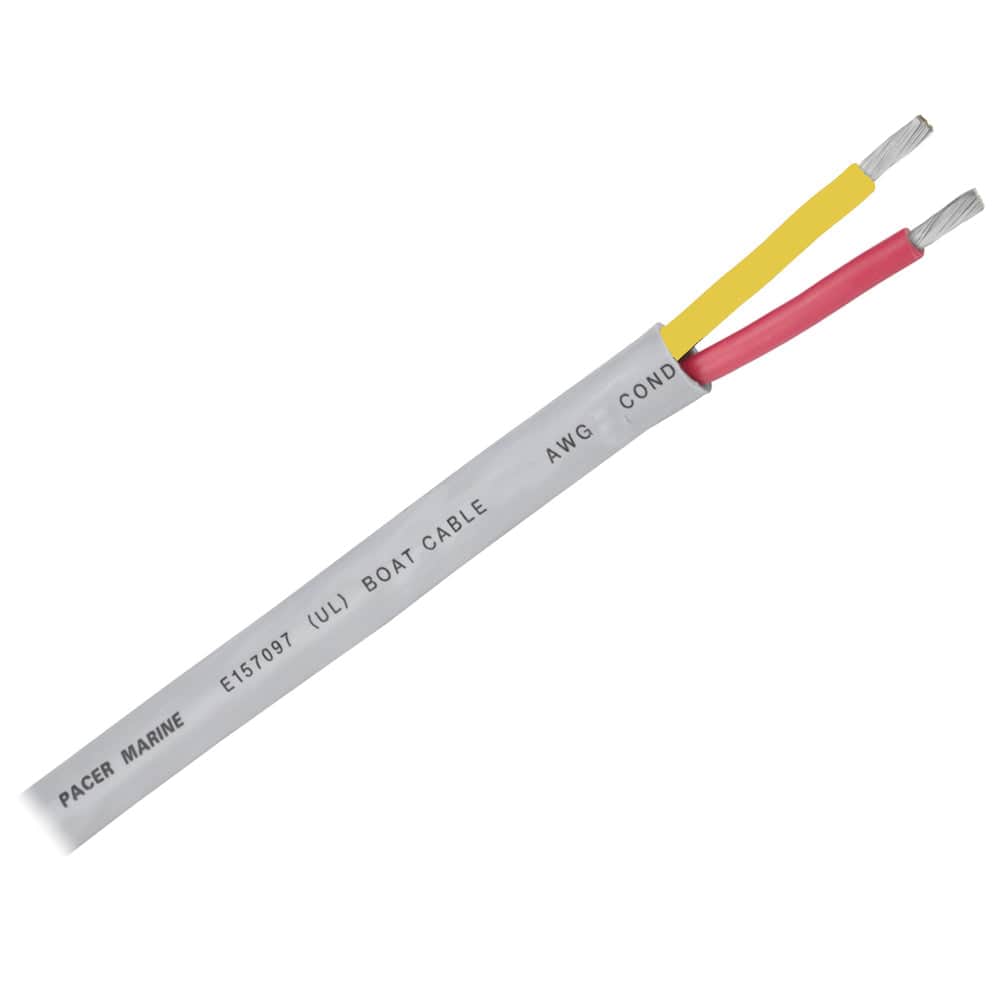 Pacer 10/2 AWG Round Safety Duplex Cable - Red/Yellow - 100 [WR10/2RYW-100] - The Happy Skipper