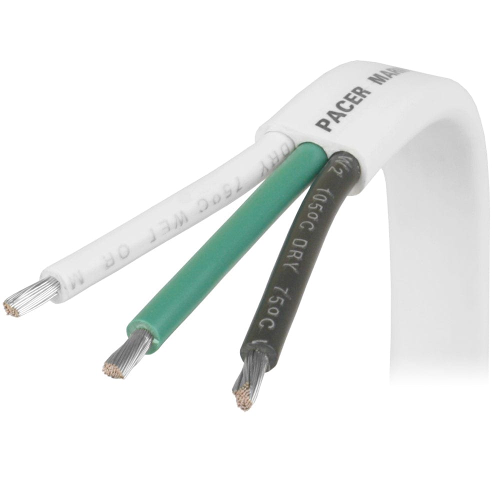 Pacer 10/3 AWG Triplex Cable - Black/Green/White - 250 [W10/3-250] - The Happy Skipper