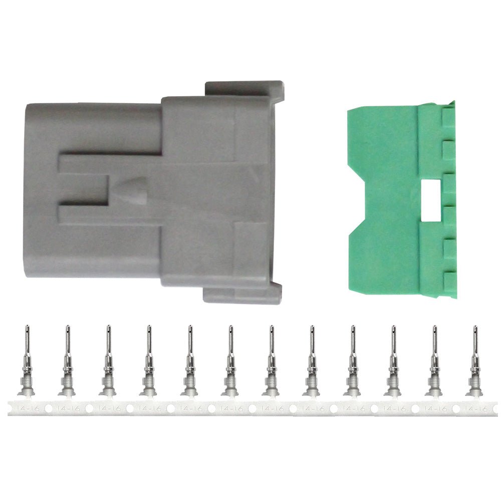 Pacer DT Deutsch Receptacle Repair Kit - 14-18 AWG (12 Position) [TDT04F-12RP] - The Happy Skipper