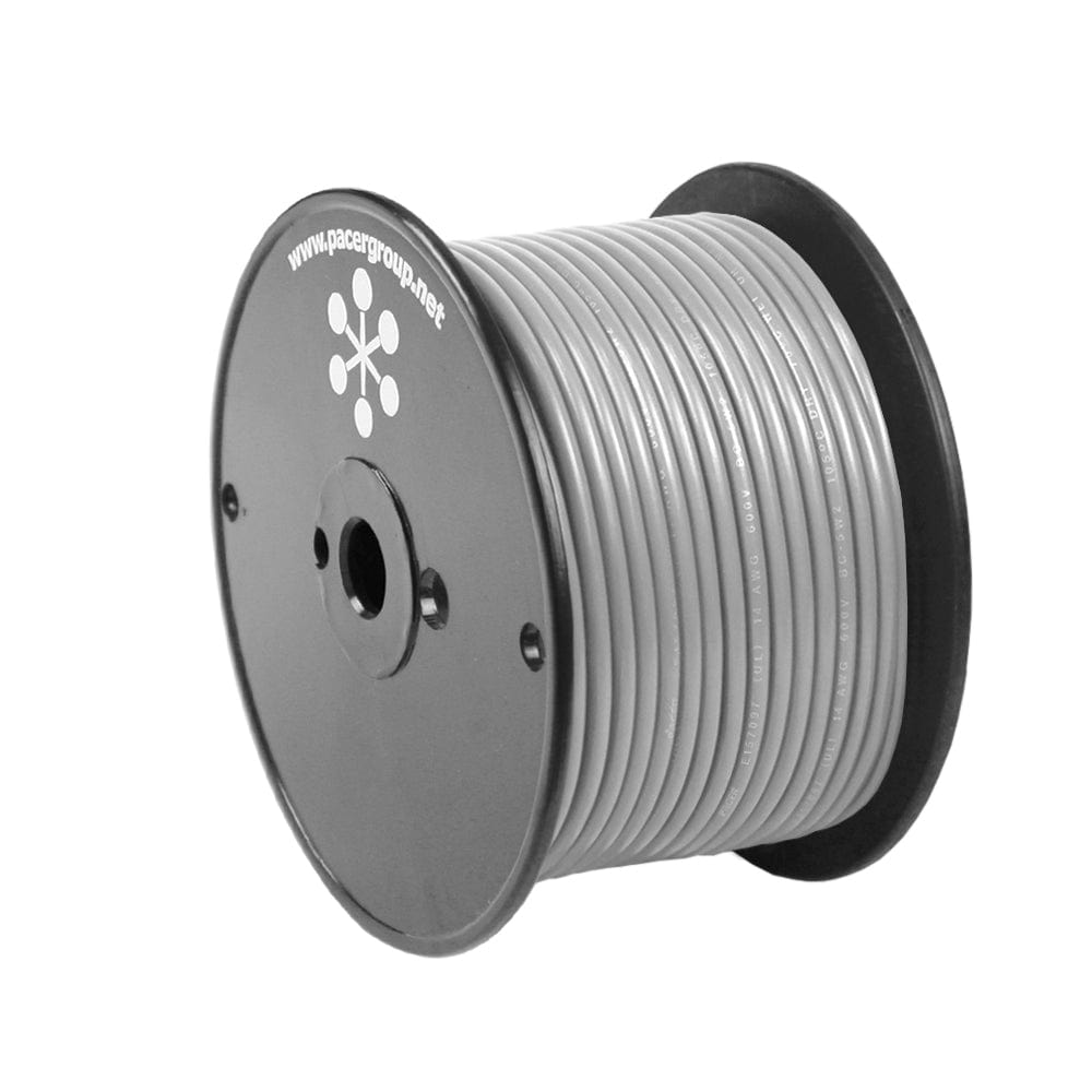Pacer Grey 14 AWG Primary Wire - 100 [WUL14GY-100] - The Happy Skipper