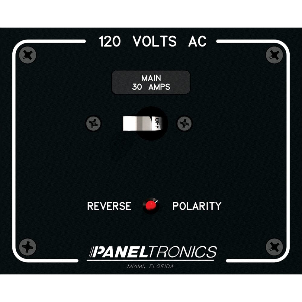 Paneltronics Standard Panel AC Main Double Pole w/30Amp CB & Reverse Polarity Indicator [9982316B] - The Happy Skipper