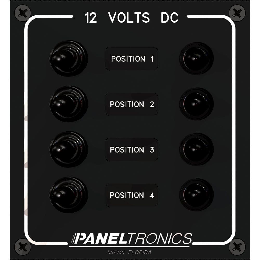Paneltronics Waterproof Panel - DC 4-Position Toggle Switch & Circuit Breaker [9960017B] - The Happy Skipper