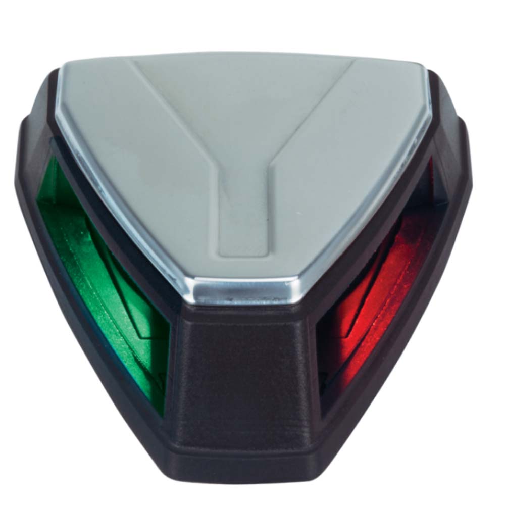 Perko 12V LED Bi-Color Navigation Light - Black/Stainless Steel [0655001BLS] - The Happy Skipper