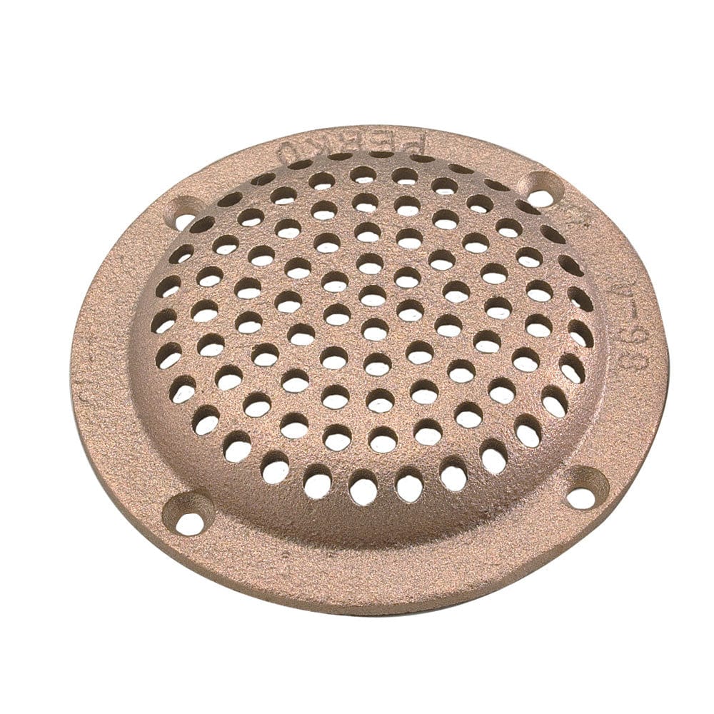 Perko 3-1/2" Round Bronze Strainer MADE IN THE USA [0086DP3PLB] - The Happy Skipper
