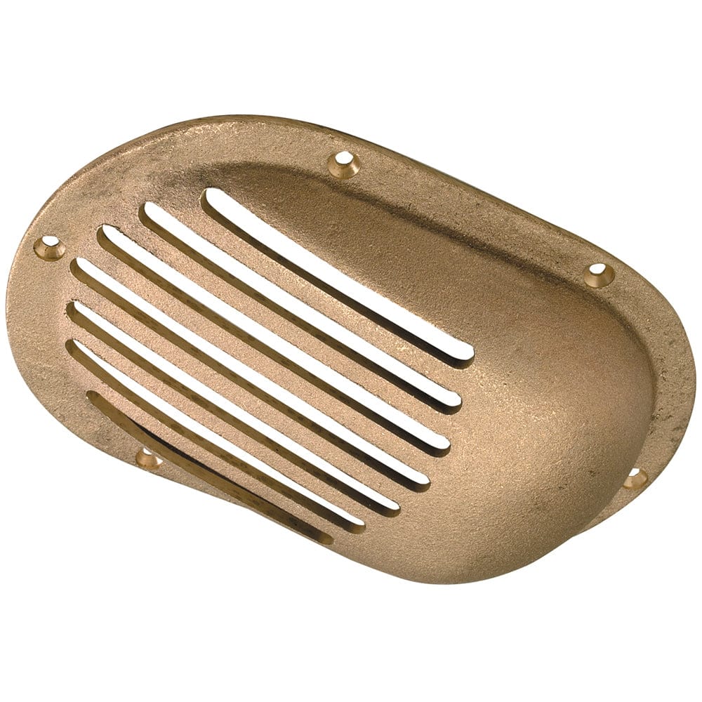 Perko 6-1/4" x 4-1/4" Scoop Strainer Bronze MADE IN THE USA [0066DP3PLB] - The Happy Skipper