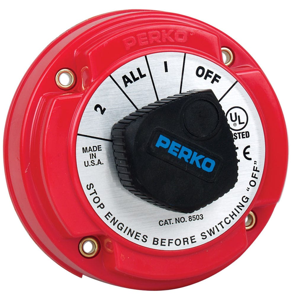Perko 8503DP Medium Duty Battery Selector Switch w/Alternator Field Disconnect w/o Key Lock [8503DP] - The Happy Skipper