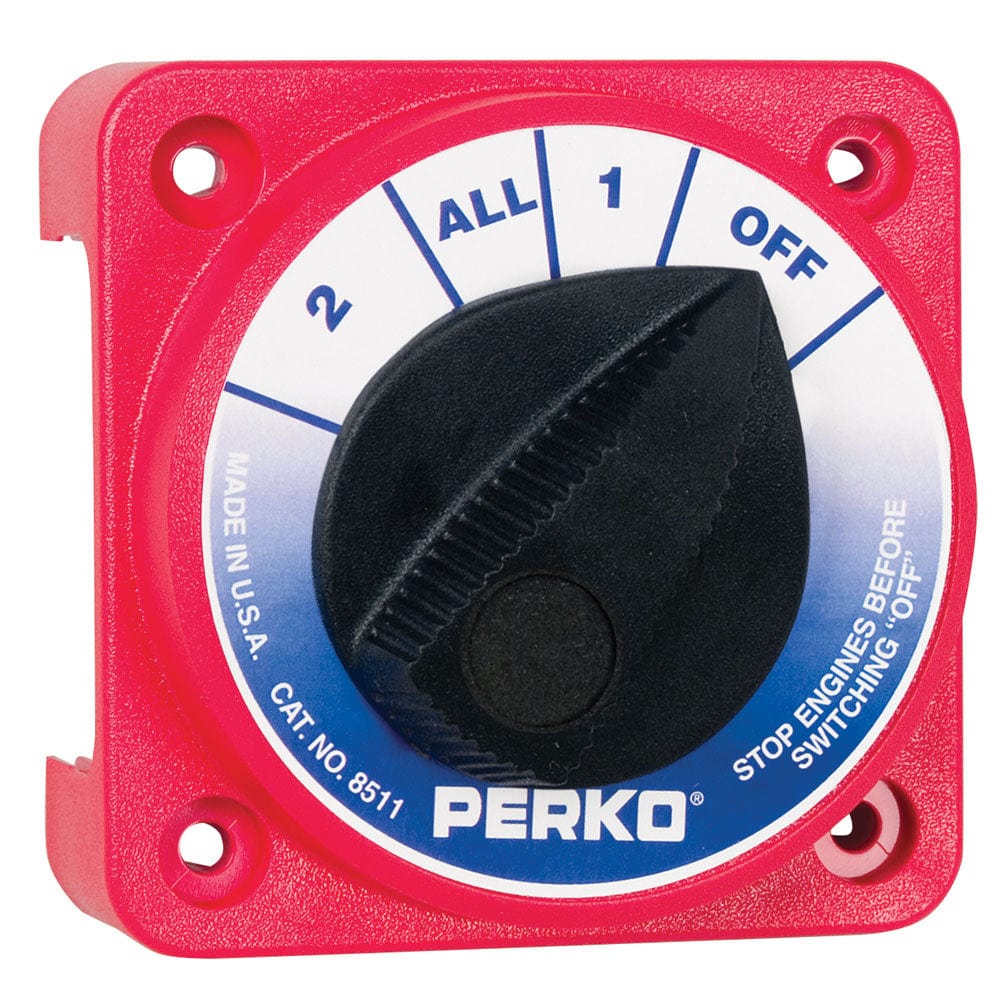 Perko Compact Medium Duty Battery Selector Switch w/o Key Lock [8511DP] - The Happy Skipper