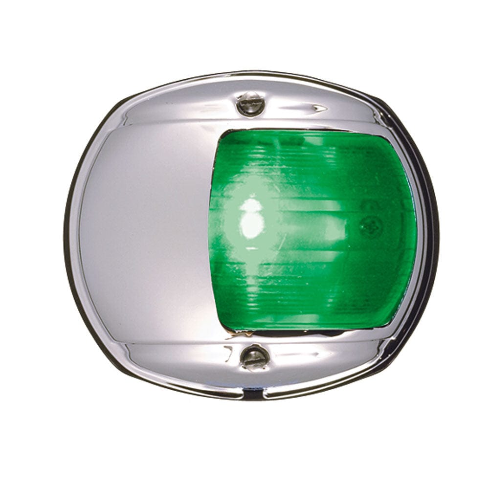 Perko LED Side Light - Green - 12V - Chrome Plated Housing [0170MSDDP3] - The Happy Skipper