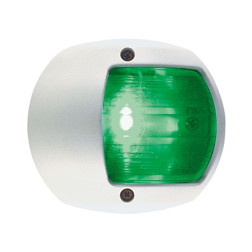 Perko LED Side Light - Green - 12V - White Plastic Housing [0170WSDDP3] - The Happy Skipper