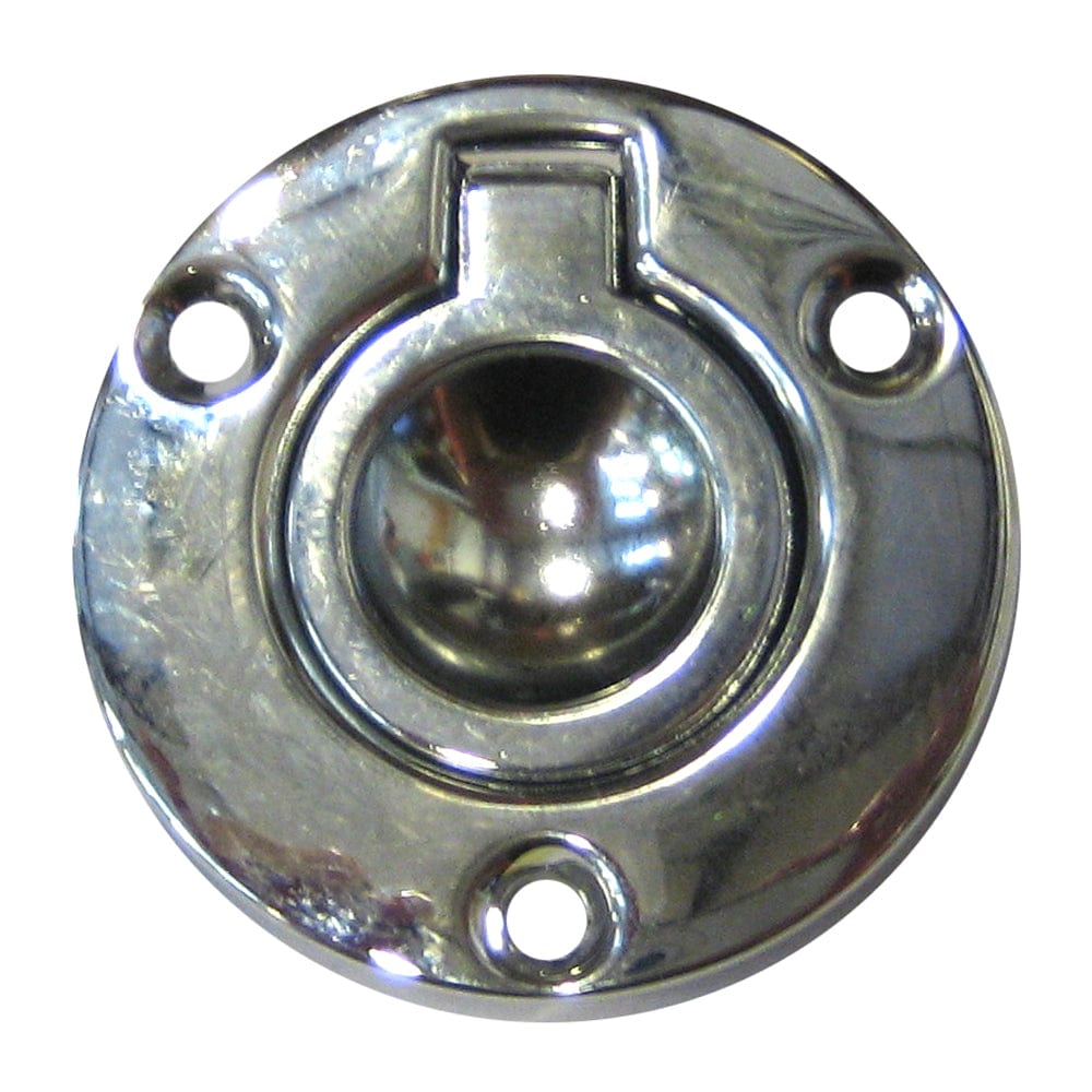 Perko Round Flush Ring Pull - 2" - Chrome Plated Zinc [1232DP2CHR] - The Happy Skipper