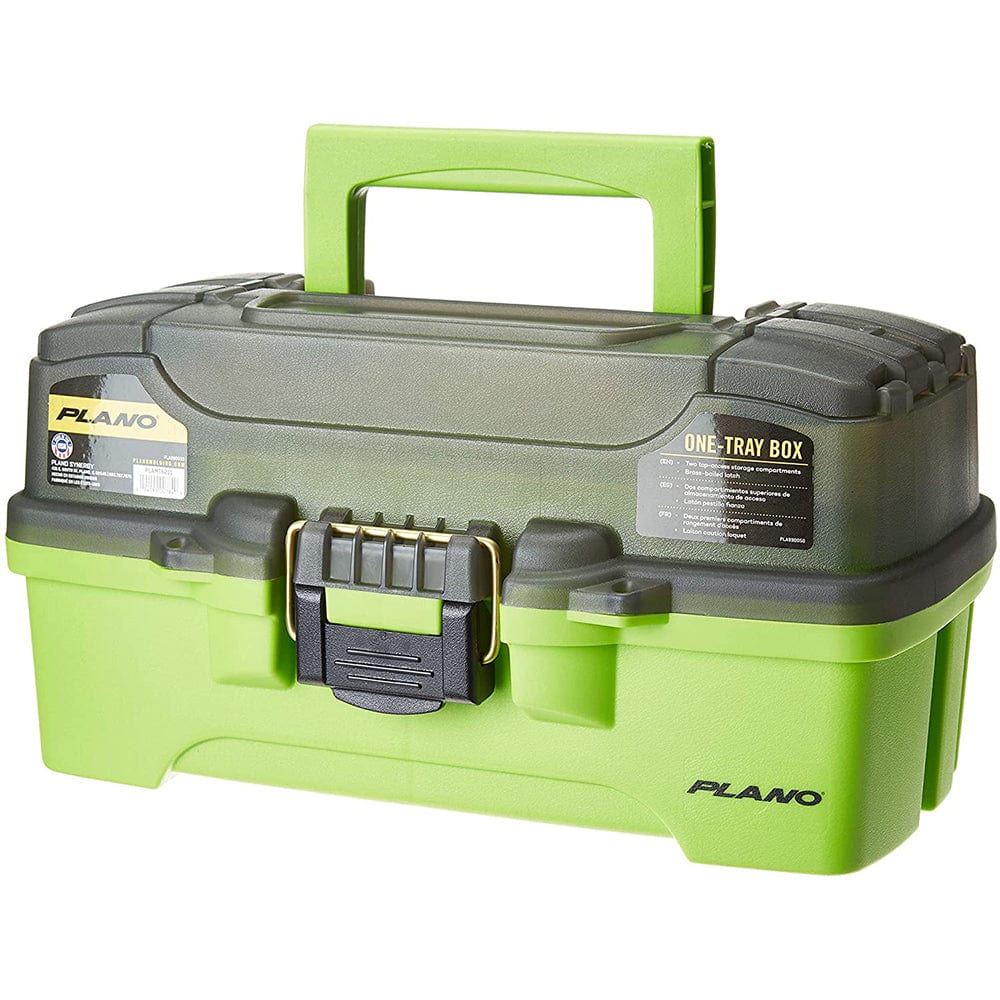 Plano 1-Tray Tackle Box w/Dual Top Access - Smoke Bright Green [PLAMT6211] - The Happy Skipper
