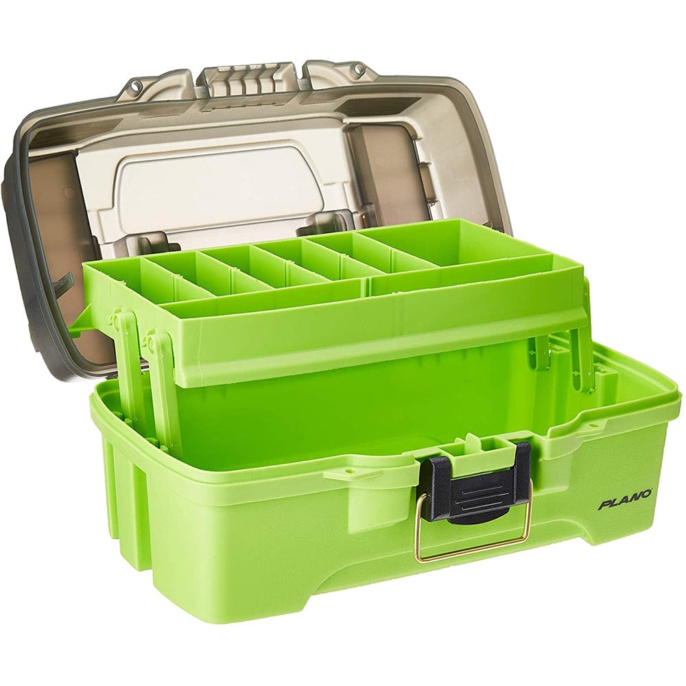 Plano 1-Tray Tackle Box w/Dual Top Access - Smoke Bright Green [PLAMT6211] - The Happy Skipper